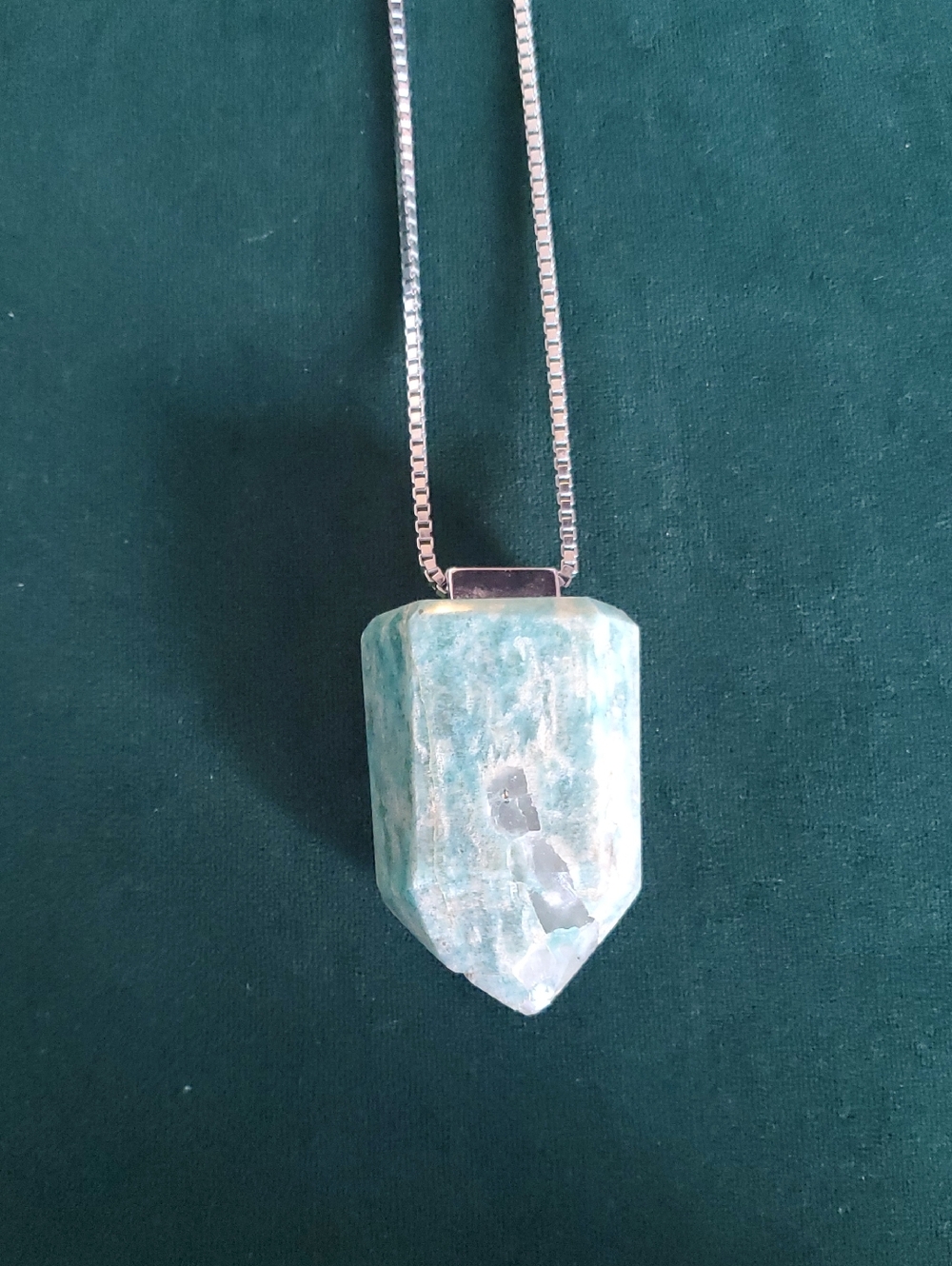 Brazillian Silver And Stone Necklace